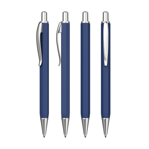 Ручка шариковая "Stanley", покрытие soft touch, темно-синий
