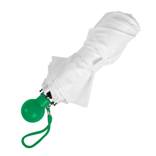 Зонт складной FANTASIA, механический (белый, зеленый)