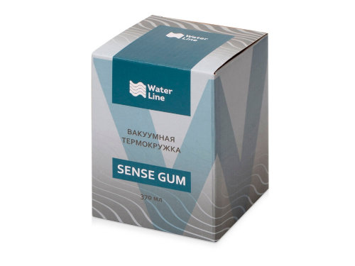 Термокружка Sense Gum, soft-touch, непротекаемая крышка, 370мл, синий (Р)