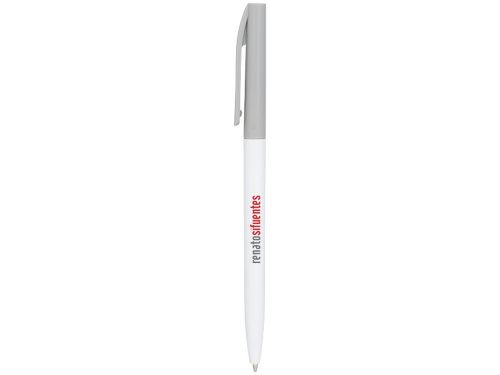 Ручка шариковая пластиковая Mondriane, белый/серый