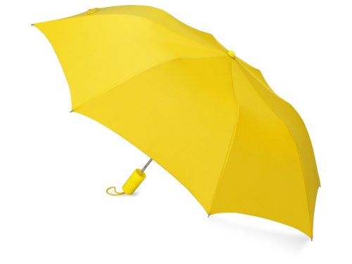 Зонт складной Tulsa, полуавтоматический, 2 сложения, с чехлом, желтый