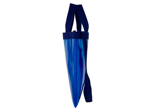 Сумка Frank из прозрачного пластика с регулирующейся лямкой, синий
