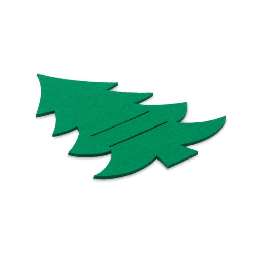 Салфетка из фетра RPET (зеленый)