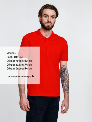 Рубашка поло мужская Adam, красная