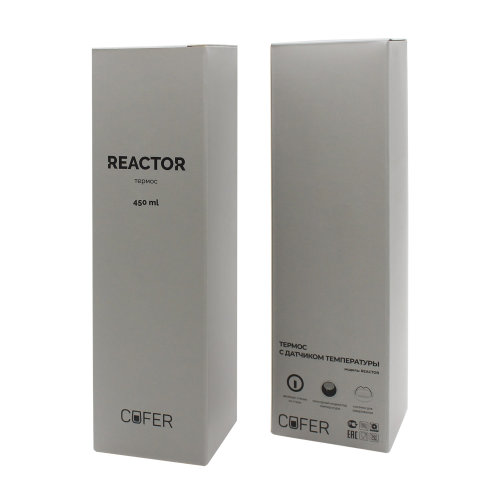 Термос Reactor софт-тач с датчиком температуры, салатовый