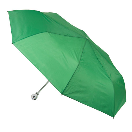 Зонт складной FOOTBALL, механический (зеленый)