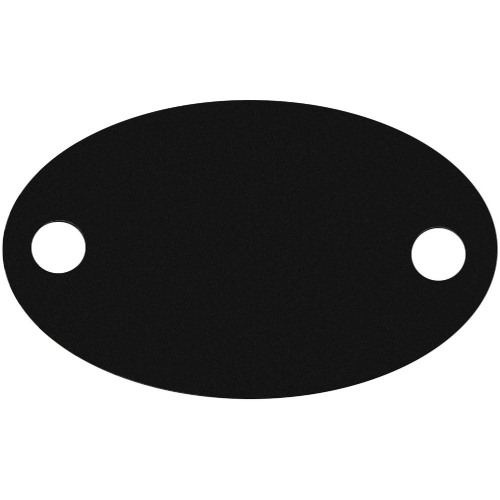 Шильдик металлический Alfa Oval, черный