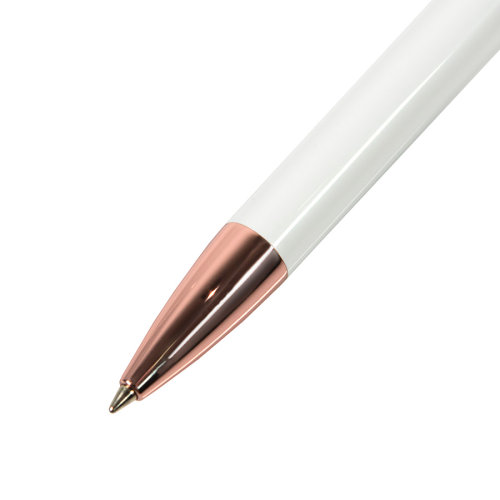 Ручка шариковая MOOD ROSE (белый, золотистый)