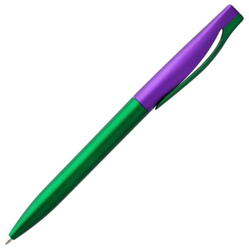 Ручка шариковая Pin Fashion, зелено-фиолетовый металлик