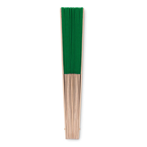Веер деревянный (зеленый)