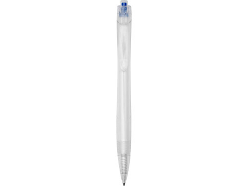 Шариковая ручка Honua из переработанного ПЭТ, прозрачный/ярко-синий