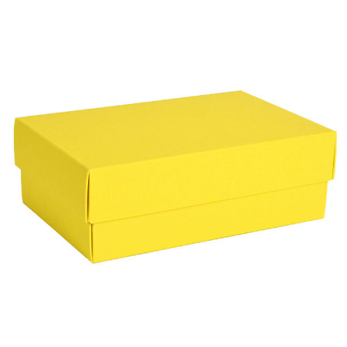 Коробка картонная, "COLOR" 11,5*6*17 см; желтый (желтый)