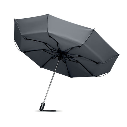 Складной реверсивный зонт (серый)
