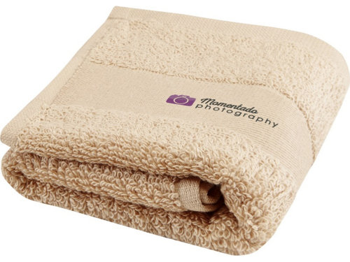 Хлопковое полотенце для ванной Sophia 30x50 см плотностью 450 г/м2, бежевый