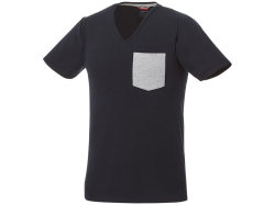 Мужская футболка Gully с коротким рукавом и кармашком, темно-синий/серый