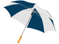 Зонт-трость Lisa полуавтомат 23, синий/белый (Р)