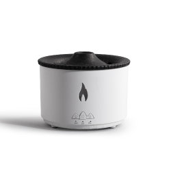 Увлажнитель воздуха "Smart Volcano" с функцией ароматерапии и интерьерной подсветкой, белый с черным