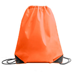 Рюкзак мешок с укреплёнными уголками BY DAY, оранжевый, 35*41 см, полиэстер 210D (оранжевый)