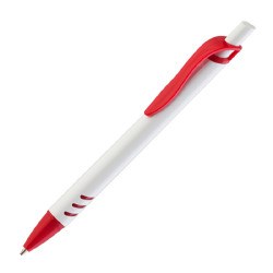 Ручка шариковая "Boston", белый с красным