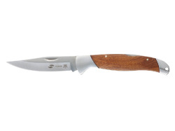 Нож складной Stinger, 100 мм (серебристый), материал рукояти: нержавеющая сталь, розовое дерево