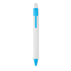 Ручка шариковая пластиковая наж (бирюзовый)