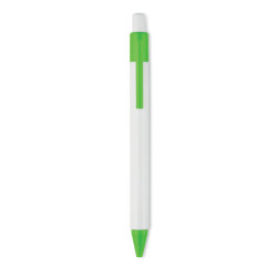 Ручка шариковая пластиковая наж (лайм)