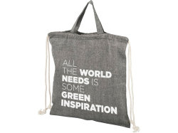 Be Inspired 150 g/m² рюкзак из переработанного хлопка, heather black