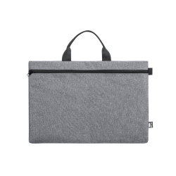 Конференц-сумка DIVAZ, рециклированный полиэстер (серый меланж)