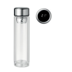 Бутылка с сенсорным термометр (прозрачный)
