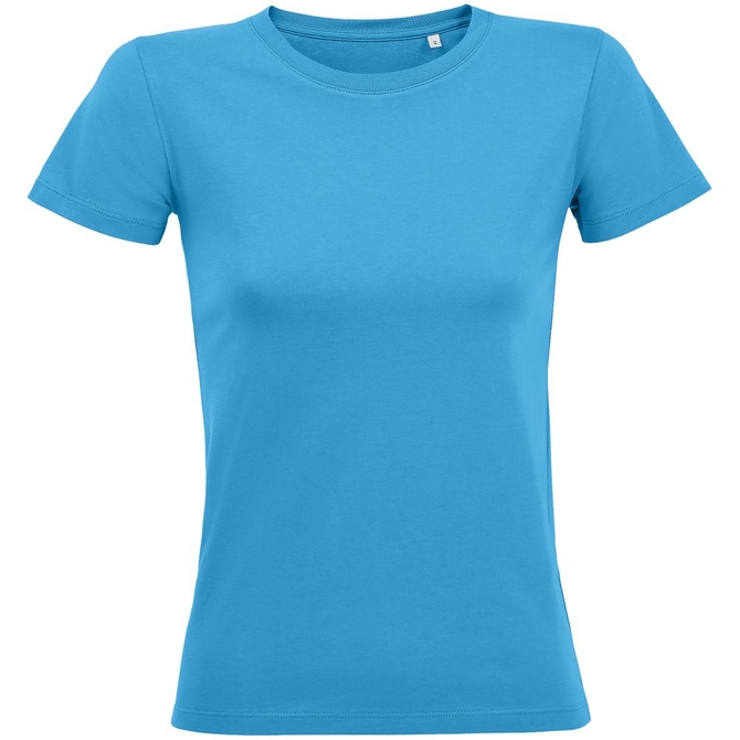 Футболка женская Regent Fit Women, ярко-бирюзовая, размер L