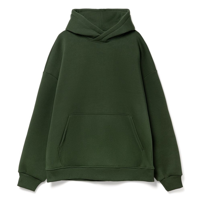 Худи Kulonga Oversize, темно-зеленое, размер 3XL/4XL