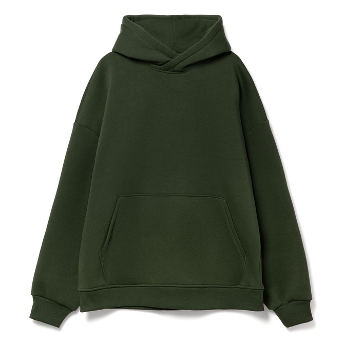 Худи Kulonga Oversize, темно-зеленый хаки, размер XS/S