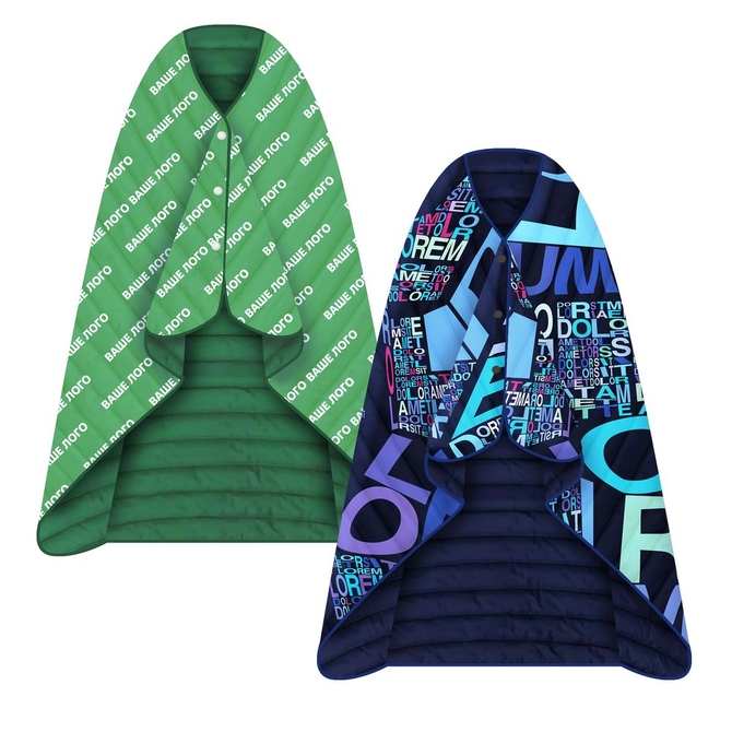 Плед-пончо Blanket Print на заказ
