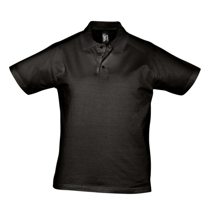 Рубашка поло мужская Prescott men 170 черная, размер XXL