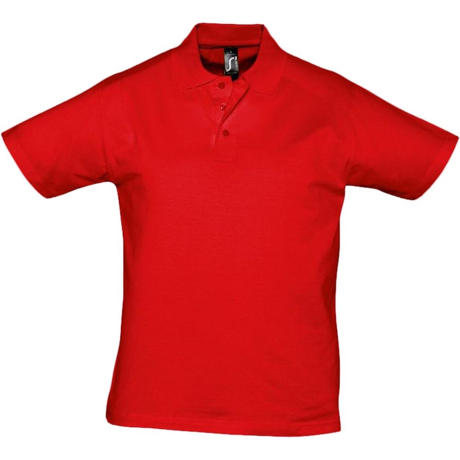 Рубашка поло мужская Prescott men 170 красная, размер XXL