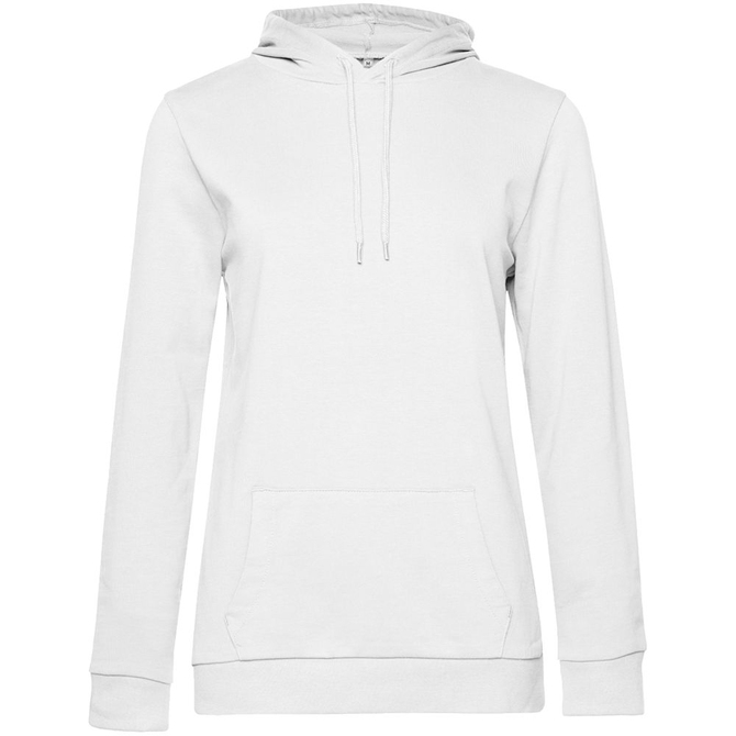 Толстовка с капюшоном женская Hoodie, белая, размер S
