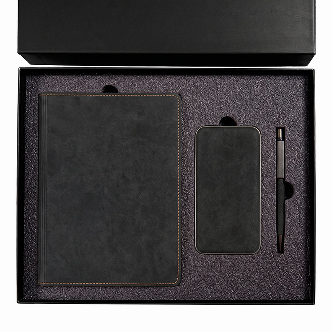 Набор подарочный EMBER: ежедневник и power bank в коробке с ложементом