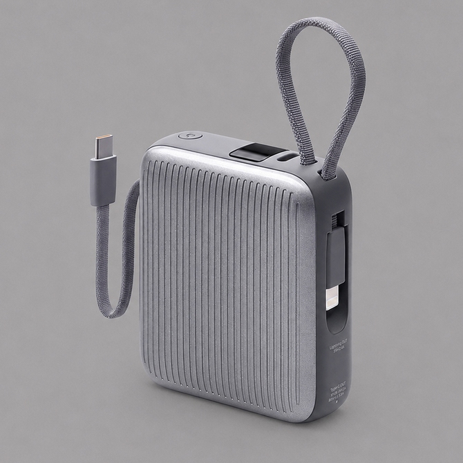Внешний АКБ NRG Turbo Cable 10000 mAh, 22,5Вт