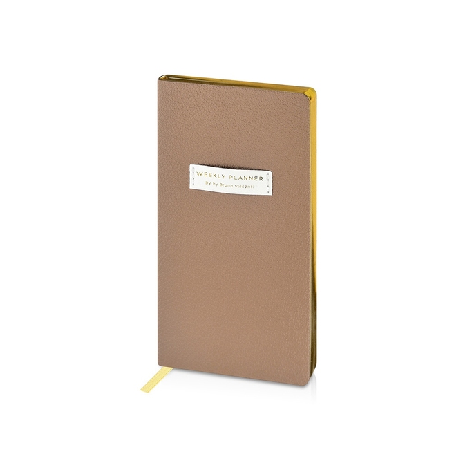 Еженедельник недатированный А6 «Total beige»