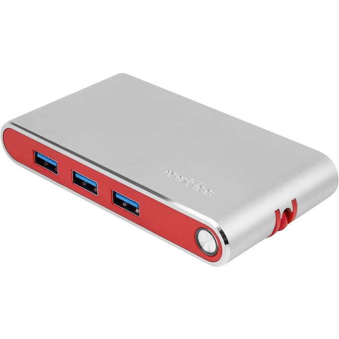 Хаб 8-в-1 Type-C «Hermes», USB 3.0 x 3, Type-C PD, HDMI, LAN, картридер
