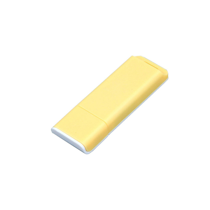USB 2.0- флешка на 4 Гб с оригинальным двухцветным корпусом