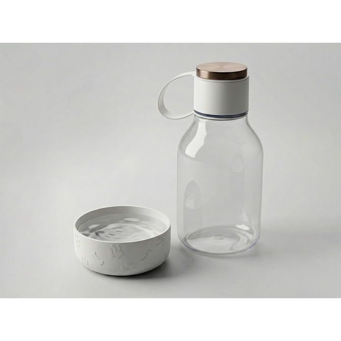 Бутылка для воды 2-в-1 «Dog Bowl Bottle» со съемной миской для питомцев, 1500 мл