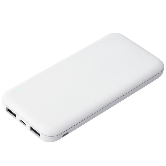 Внешний аккумулятор с подсветкой Люче (Luce) 10000 mAh, белый