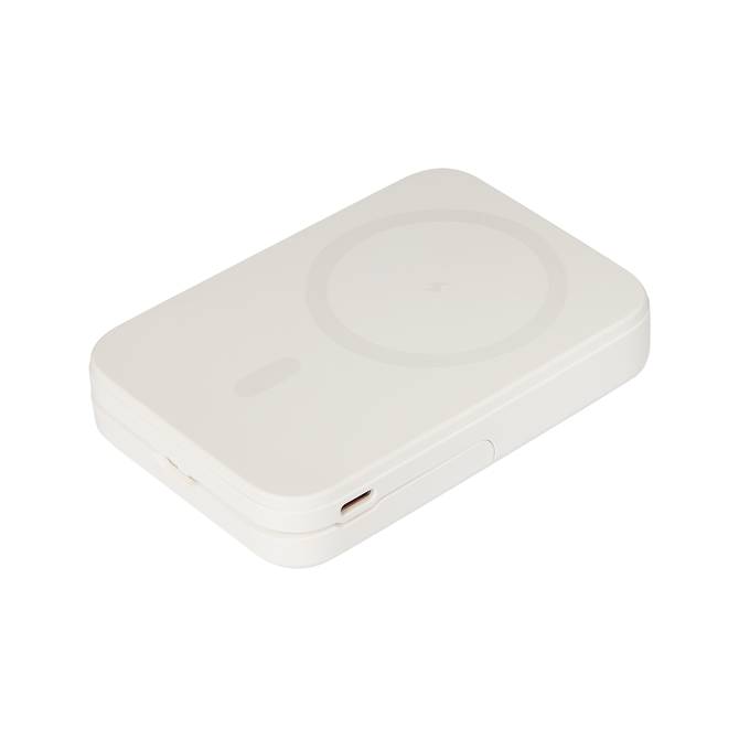 Внешний аккумулятор Юнион PD (Union PD) 10000mAh с функцией беспроводной зарядки 15W, белый