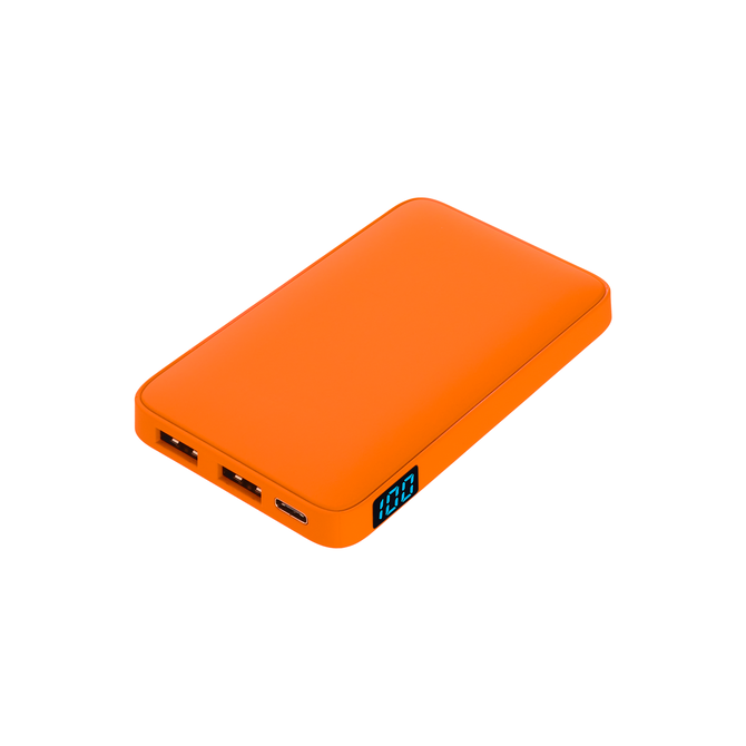 Внешний аккумулятор с подсветкой Анкор (Ancor) 5000 mAh, оранжевый
