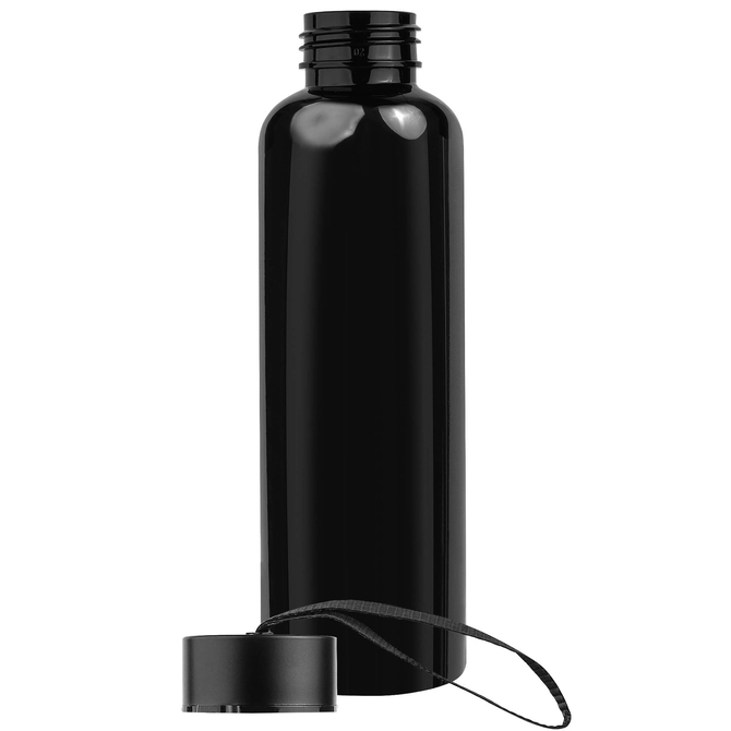 Бутылка для воды VERONA PET COLOR 550мл Черная с серебристым 6261.08