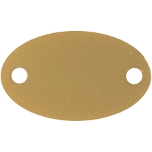 Шильдик металлический Alfa Oval, золотистый