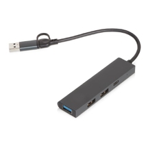 USB-хаб «Command» с коннектором 2-в-1 USB-C и USB-A, 2.0/3.0